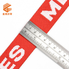 3.5cm Colored Polyester Letter Jacquard Webbing English Logo Suitcase Bag Strap Shoulder Strap Traction