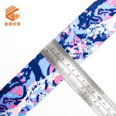 50mm colored heat transfer webbing bag backpack shoulder strap luggage webbing printing pattern webbing