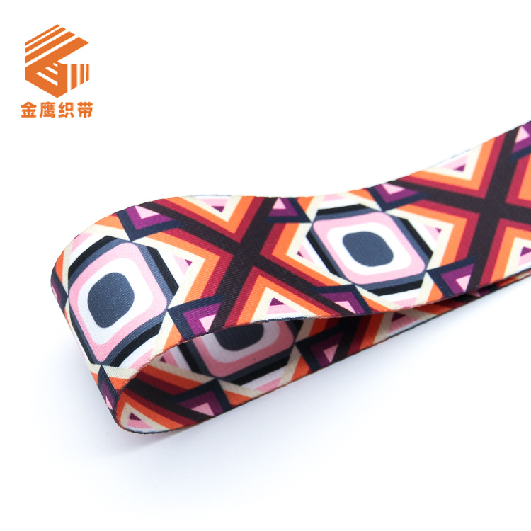 50mm colored heat transfer webbing bag backpack shoulder strap luggage webbing printing pattern webbing