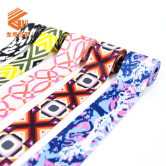 50mm colored heat transfer webbing bag backpack shoulder strap luggage webbing printing pattern webbing