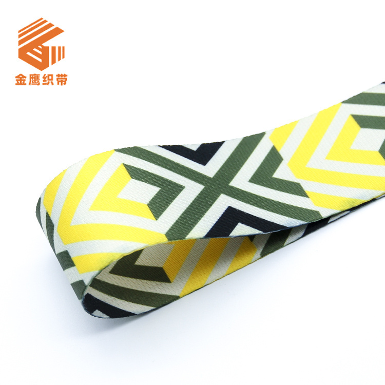50mm colored heat transfer webbing bag backpack shoulder strap luggage webbing printing pattern webbing