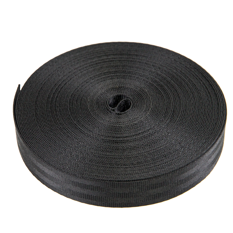 25mm Car Seat Black Nylon Webbing