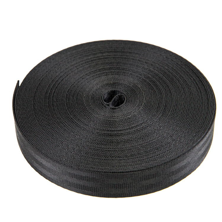 25mm Car Seat Black Nylon Webbing