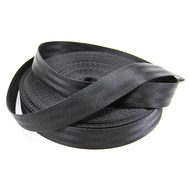 25mm Car Seat Black Nylon Webbing