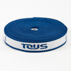 2cm再生涤纶提花织带 GRS环保再生织带 字母提字箱包服装肩带宠物带