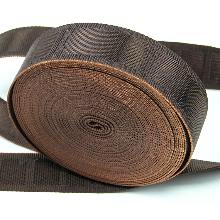 38mm Coffee Nylon Webbing