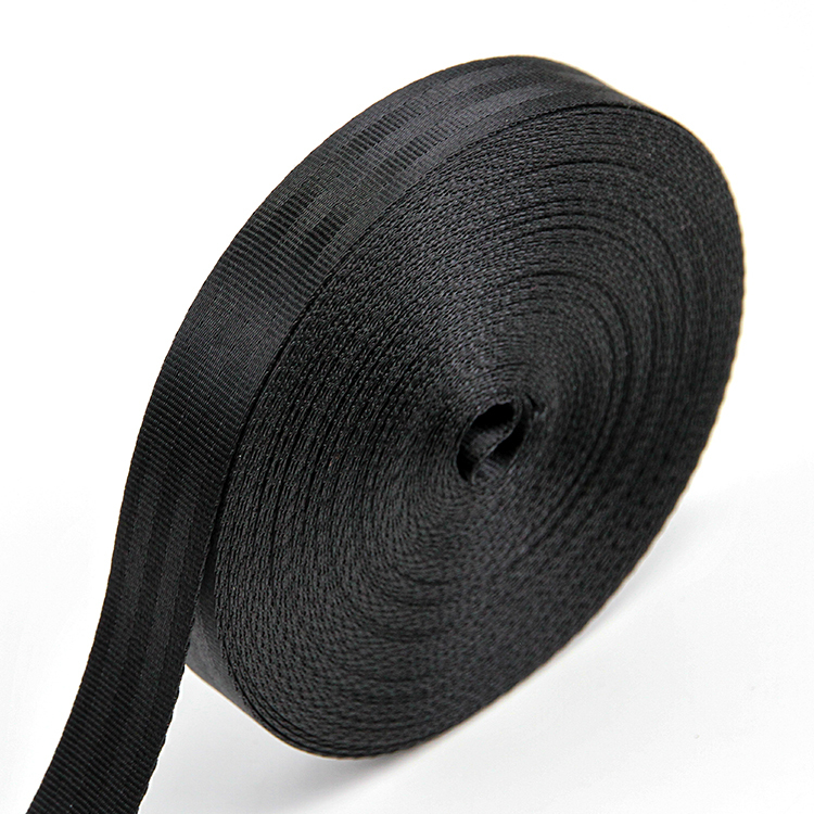 25mm Car Seat Black Nylon Webbing