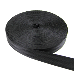 25mm Car Seat Black Nylon Webbing