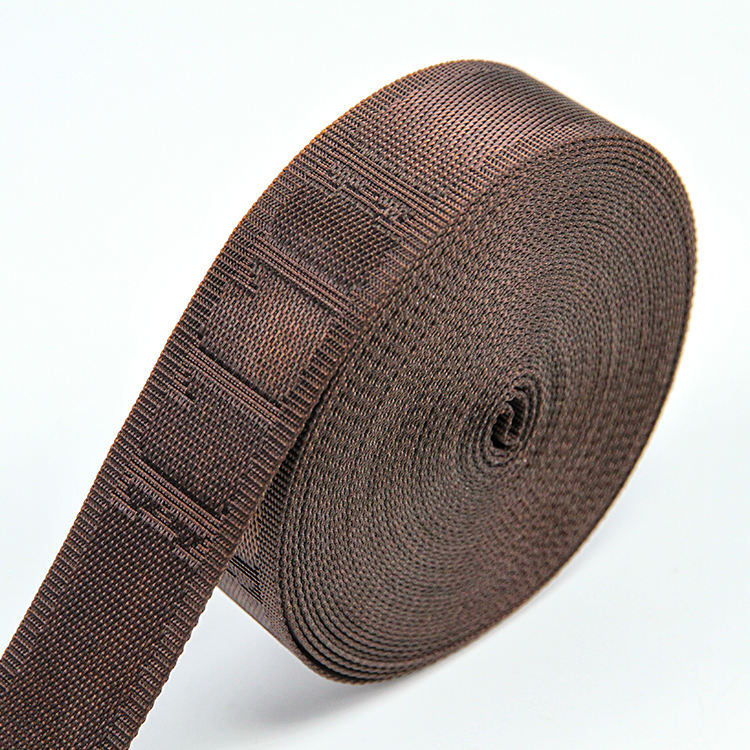 38mm Coffee Nylon Webbing