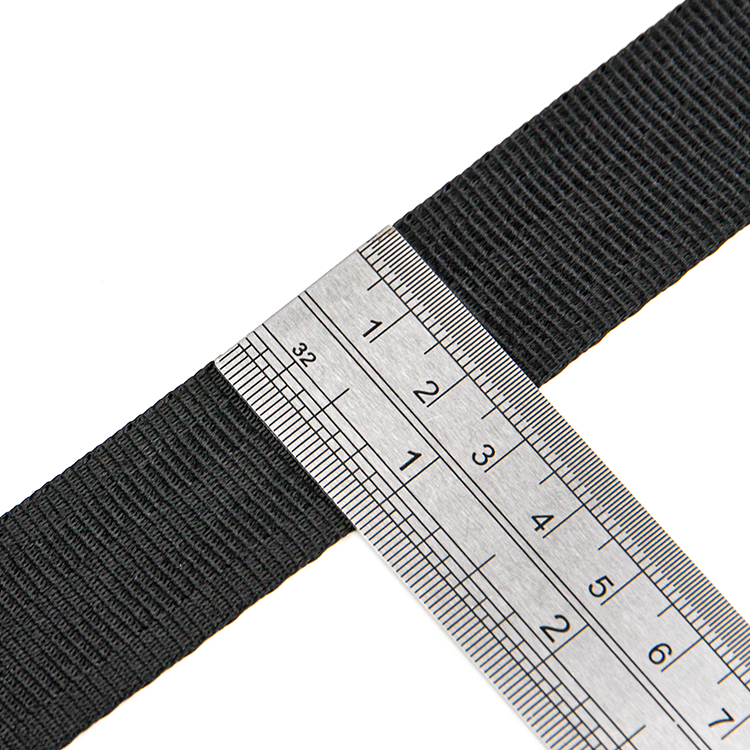 25mm Car Seat Black Nylon Webbing
