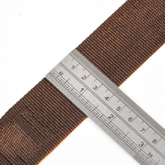 38mm Coffee Nylon Webbing
