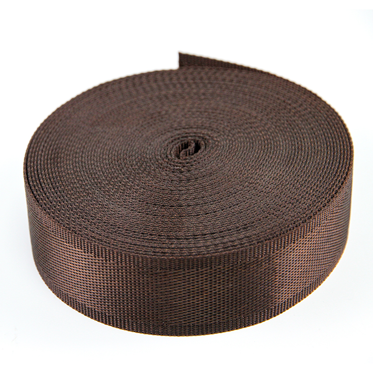 38mm Coffee Nylon Webbing