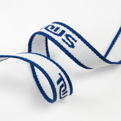 2cm再生涤纶提花织带 GRS环保再生织带 字母提字箱包服装肩带宠物带