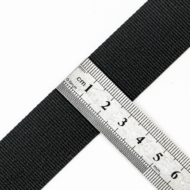 25/32/38/50mm Black Nylon Webbing