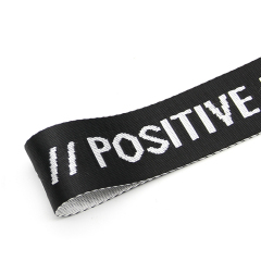 3.5cm黑白彩仿尼龙提花织带 箱包肩包字母织带手提带 宠物背带腰包织带