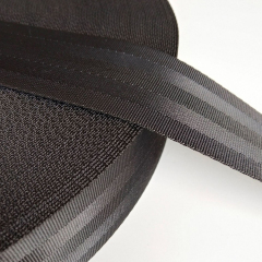 黑色密纹安全带2.5cm-5cm 箱包书包背带座椅安全带 儿童椅卡扣带