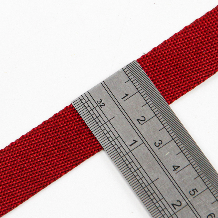 Red Nylon Solid Webbing