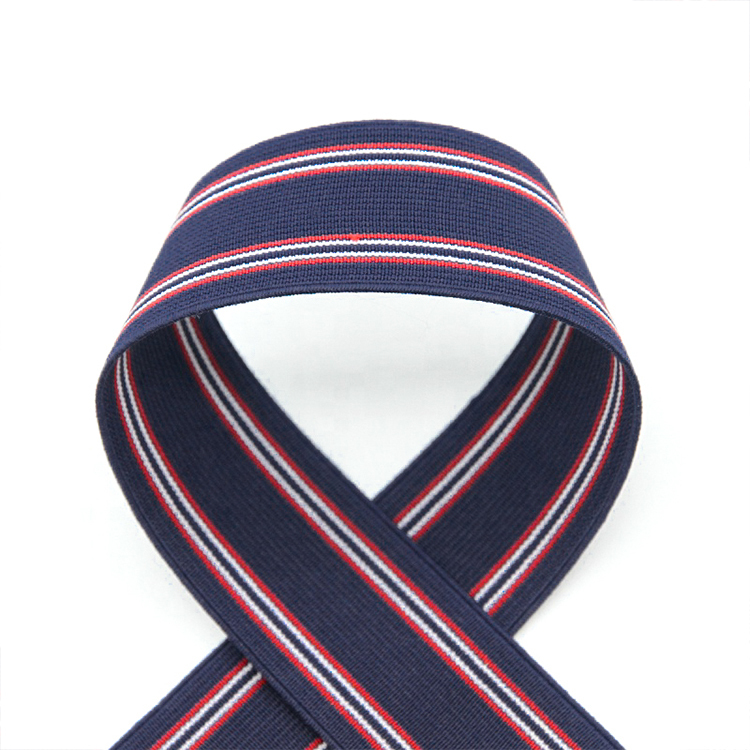 3.5CM涤纶间色松紧带 内衣裤腰带弹力橡筋带 运动服装松紧眼罩带