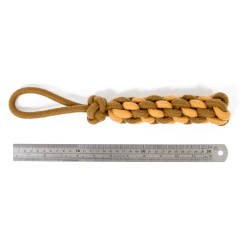 宠物玩具耐咬磨牙棉棒 互动狗咀嚼啃咬玩具糖果色编织棉结绳套装