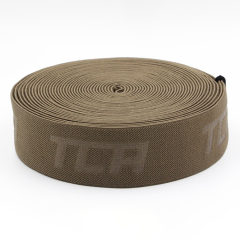 厂家4-5cm涤纶压字松紧带 Logo热印字弹力橡筋 箱包服装包边辅料