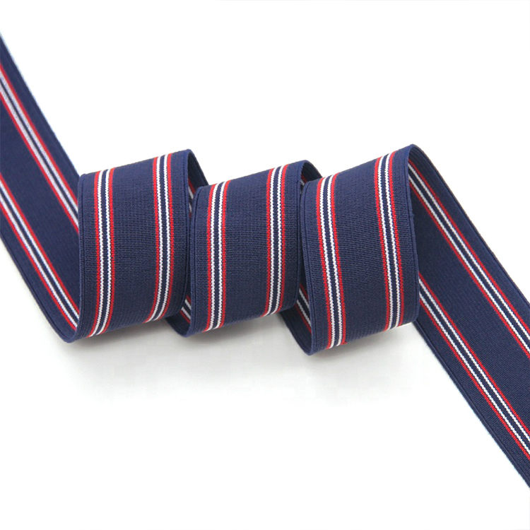 3.5CM涤纶间色松紧带 内衣裤腰带弹力橡筋带 运动服装松紧眼罩带