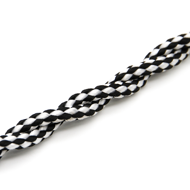 黑白彩色包芯绳4.5mm帐篷风绳卫衣帽绳裤腰裤头抽绳 PP丙纶箱包绳