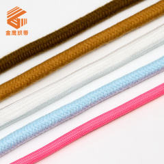 10mm粗彩色涤棉包芯圆绳 卫衣束口绳帽绳裤腰抽绳 宠物牵引绳拉绳