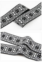 3.5cm高弹涤纶加厚松紧带 字母提花松紧带 内衣裤腰带弹力橡筋带