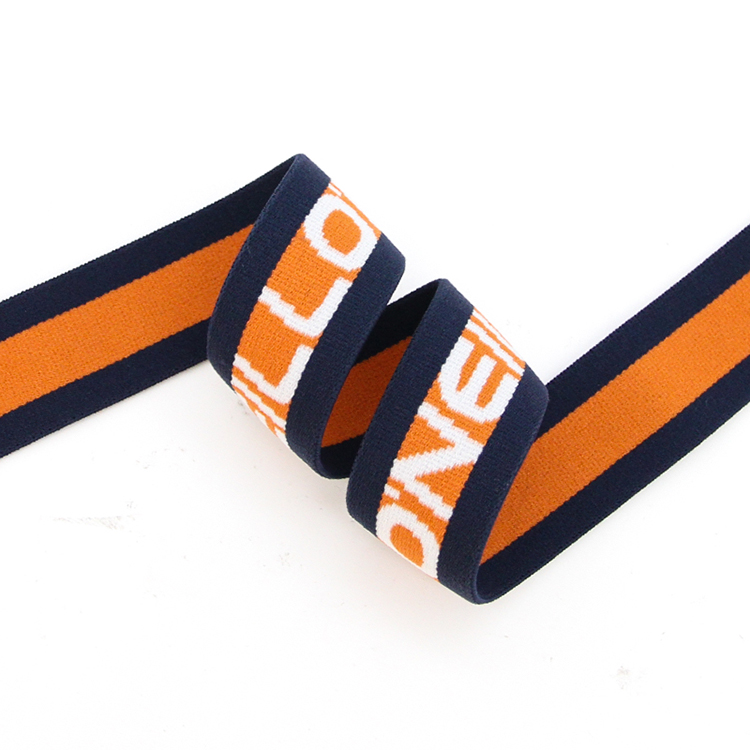 3.5cm高弹涤纶加厚松紧带 字母提花松紧带 内衣裤腰带弹力橡筋带