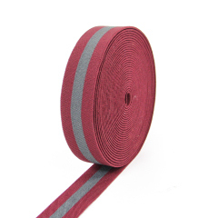Red And Grey Stripe Elastic Band