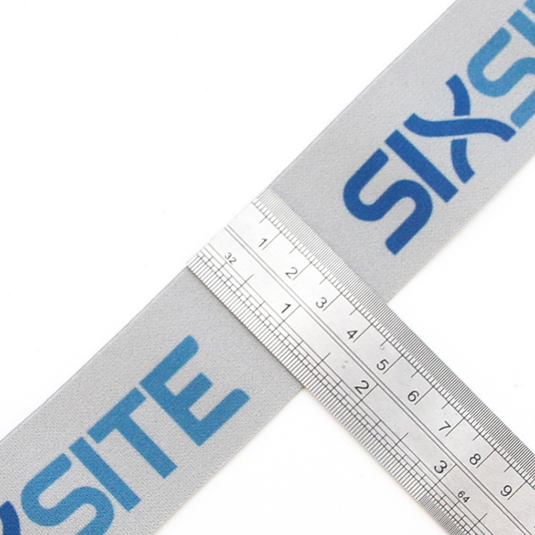 3.8cm印花尼龙字母松紧带 内衣弹力橡筋带 头灯带眼罩带松紧带