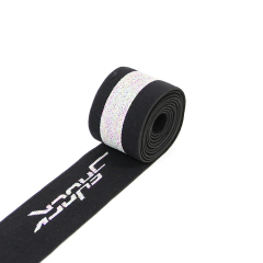 3.8CM氨纶高弹丝松紧带 内衣提花松紧带内裤橡筋腰带 弹力包边带