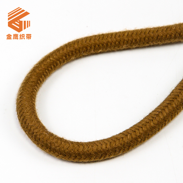 10mm粗彩色涤棉包芯圆绳 卫衣束口绳帽绳裤腰抽绳 宠物牵引绳拉绳