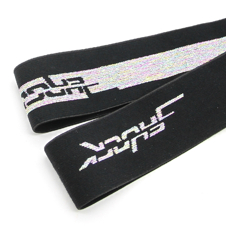 3.8CM氨纶高弹丝松紧带 内衣提花松紧带内裤橡筋腰带 弹力包边带