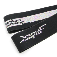 3.8CM氨纶高弹丝松紧带 内衣提花松紧带内裤橡筋腰带 弹力包边带