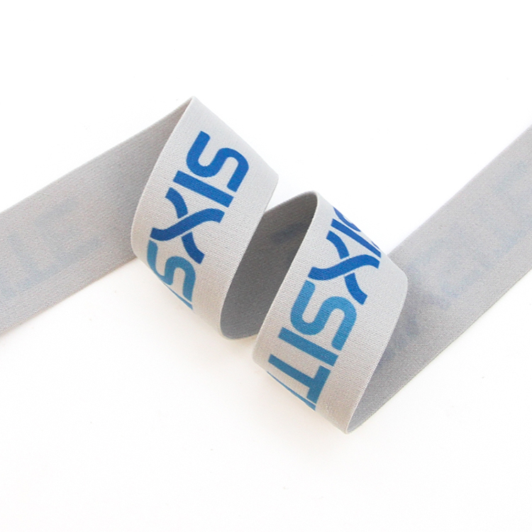 3.8cm印花尼龙字母松紧带 内衣弹力橡筋带 头灯带眼罩带松紧带