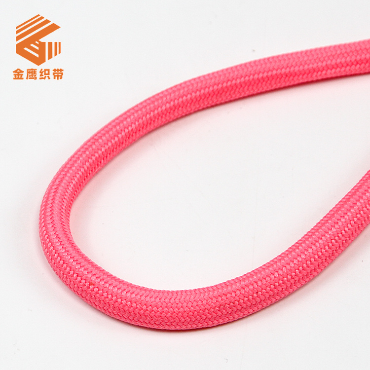 10mm粗彩色涤棉包芯圆绳 卫衣束口绳帽绳裤腰抽绳 宠物牵引绳拉绳