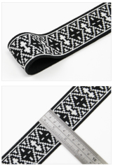 3.5cm高弹涤纶加厚松紧带 字母提花松紧带 内衣裤腰带弹力橡筋带