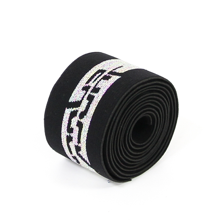 3.8CM氨纶高弹丝松紧带 内衣提花松紧带内裤橡筋腰带 弹力包边带