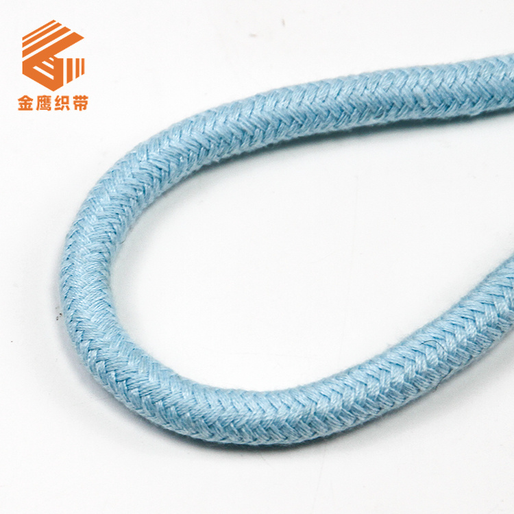 10mm粗彩色涤棉包芯圆绳 卫衣束口绳帽绳裤腰抽绳 宠物牵引绳拉绳