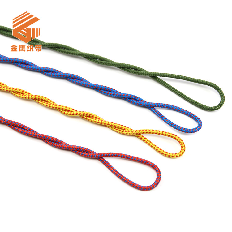 4mm high-strength polyester rope outdoor expansion climbing aid rope binding rope colorful high-altitude operation rescue rope