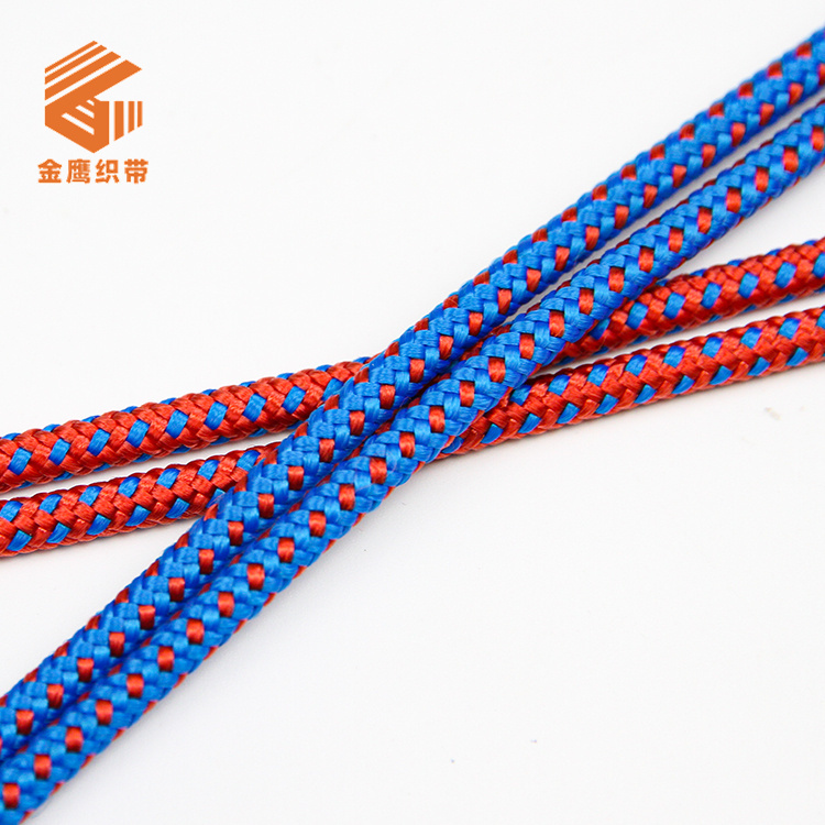 4mm high-strength polyester rope outdoor expansion climbing aid rope binding rope colorful high-altitude operation rescue rope