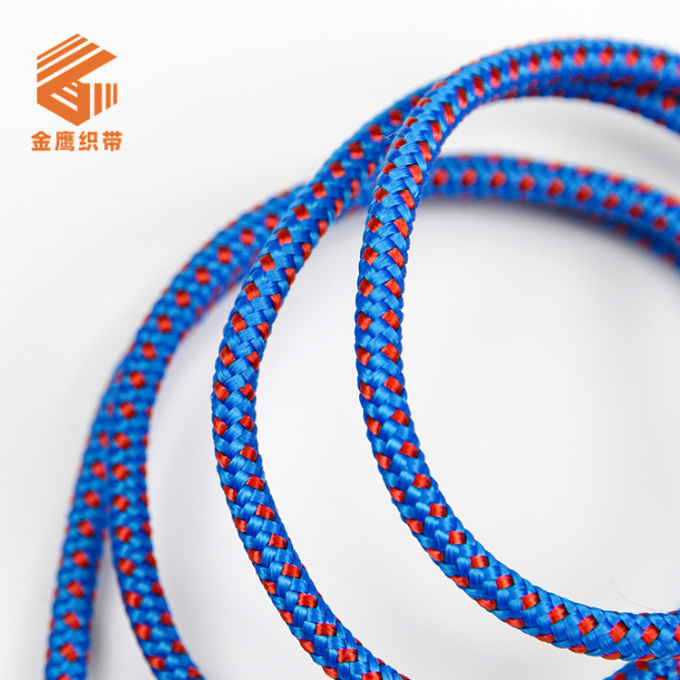 4mm high-strength polyester rope outdoor expansion climbing aid rope binding rope colorful high-altitude operation rescue rope