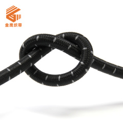 Factory direct sales 6mm-10mm black and white round latex elastic rope rubber band trampoline rope sports tension rope elastic rope