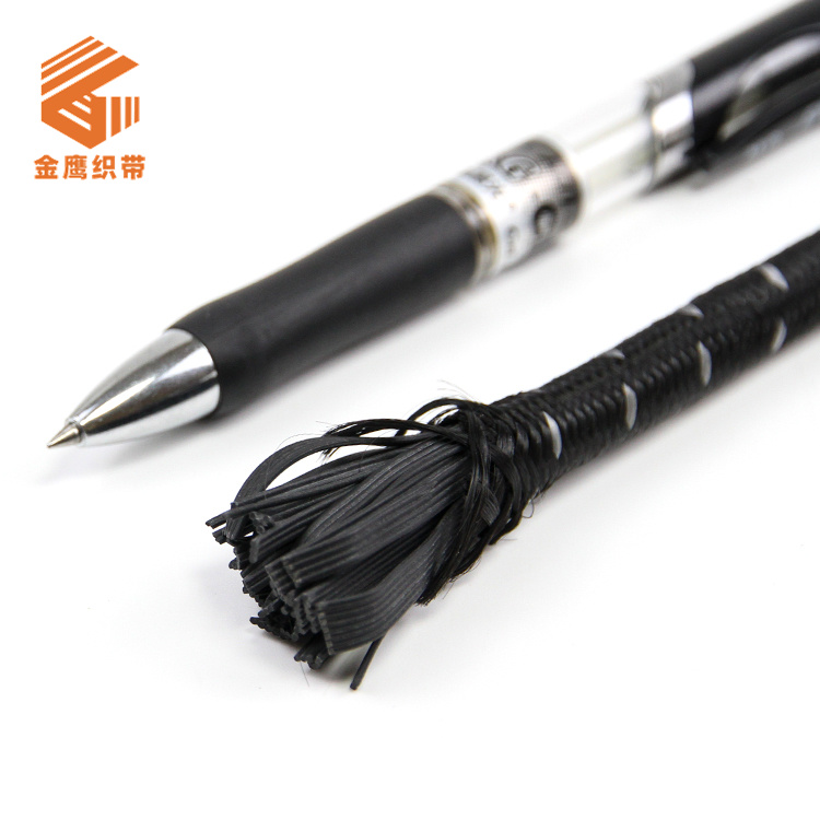 Factory direct sales 6mm-10mm black and white round latex elastic rope rubber band trampoline rope sports tension rope elastic rope