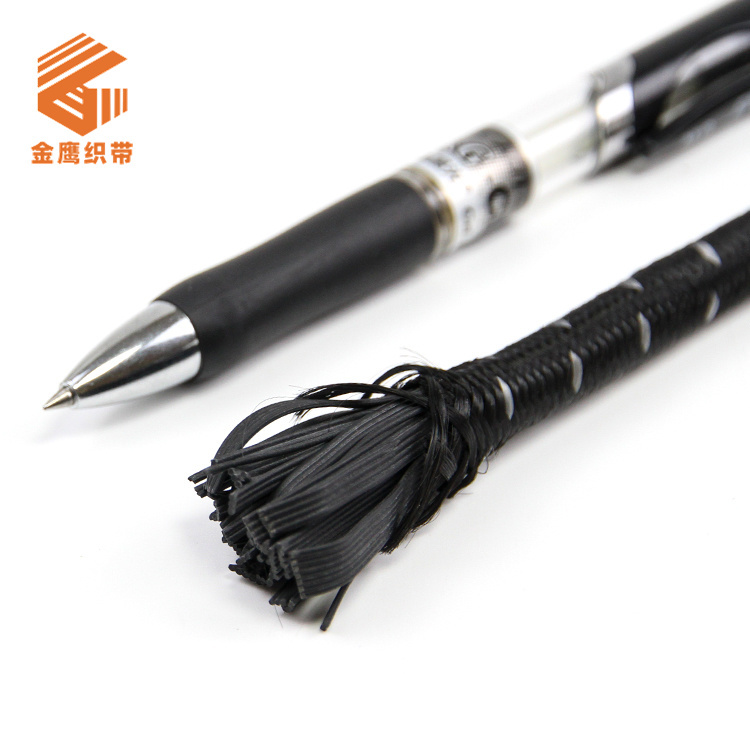 Factory direct sales 6mm-10mm black and white round latex elastic rope rubber band trampoline rope sports tension rope elastic rope