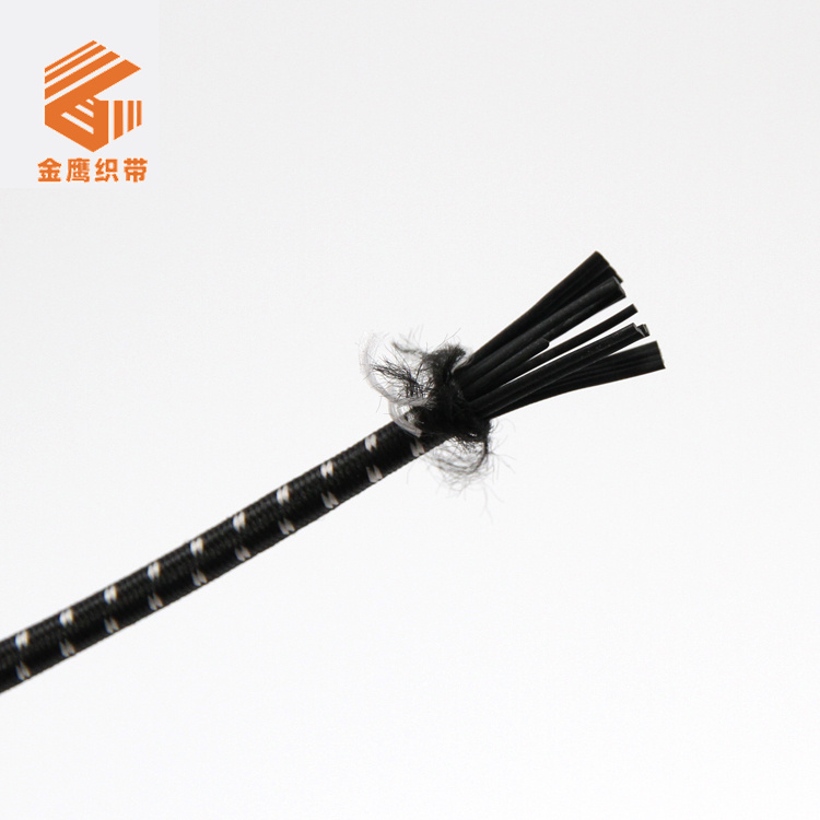 Manufacturer black jump point elastic rope 3mm latex round elastic rope clothing shoes cap accessories high elastic elastic rope