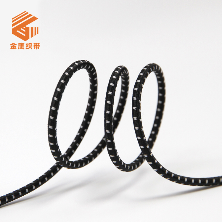 Manufacturer black jump point elastic rope 3mm latex round elastic rope clothing shoes cap accessories high elastic elastic rope
