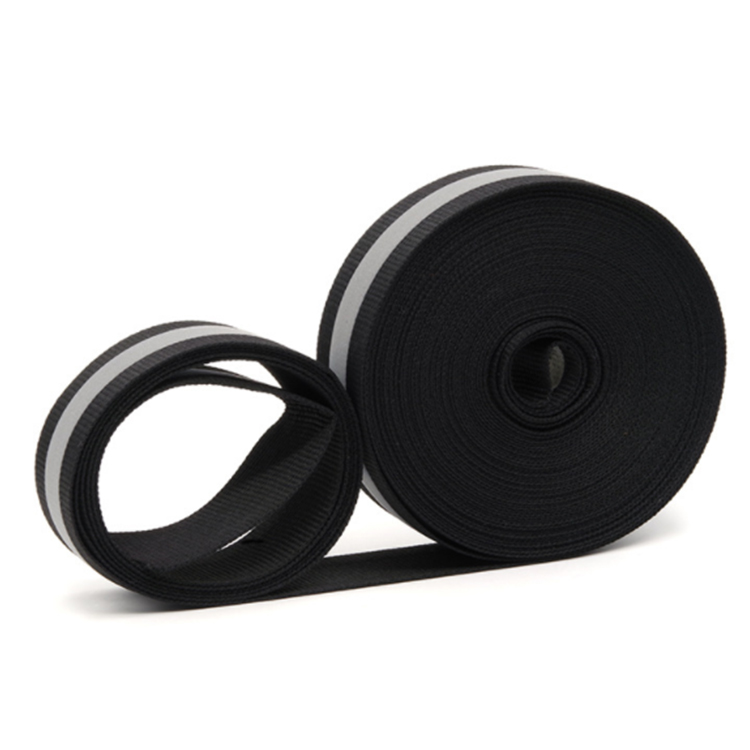 Polyester reflective webbing