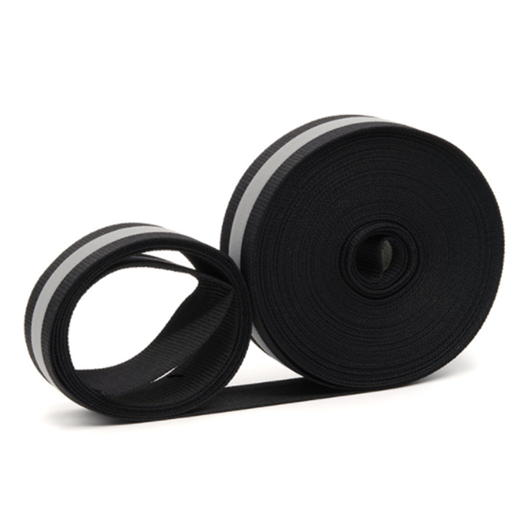 Polyester reflective webbing